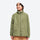 Kids' structured warmth fleece jacket with full zip - olive kids fleece jacket with stand collar and beanie