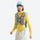 Women's slim fit sun jacket UPF50 antibacterial - yellow slim fit sun jacket on women with headband