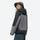 Unisex skin-friendly hardshell jacket for all seasons - black gray colorblock jacket, for spring autumn and winter wear