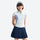 Women's quick-dry tee with UV protection - white lavender quick-dry tee with slimming panels, UV protection fabric blocks sun