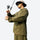 UPF50 coolmax crinkled sun protection jacket - olive coolmax sun jacket on men with bucket hat, for cycling and commuting