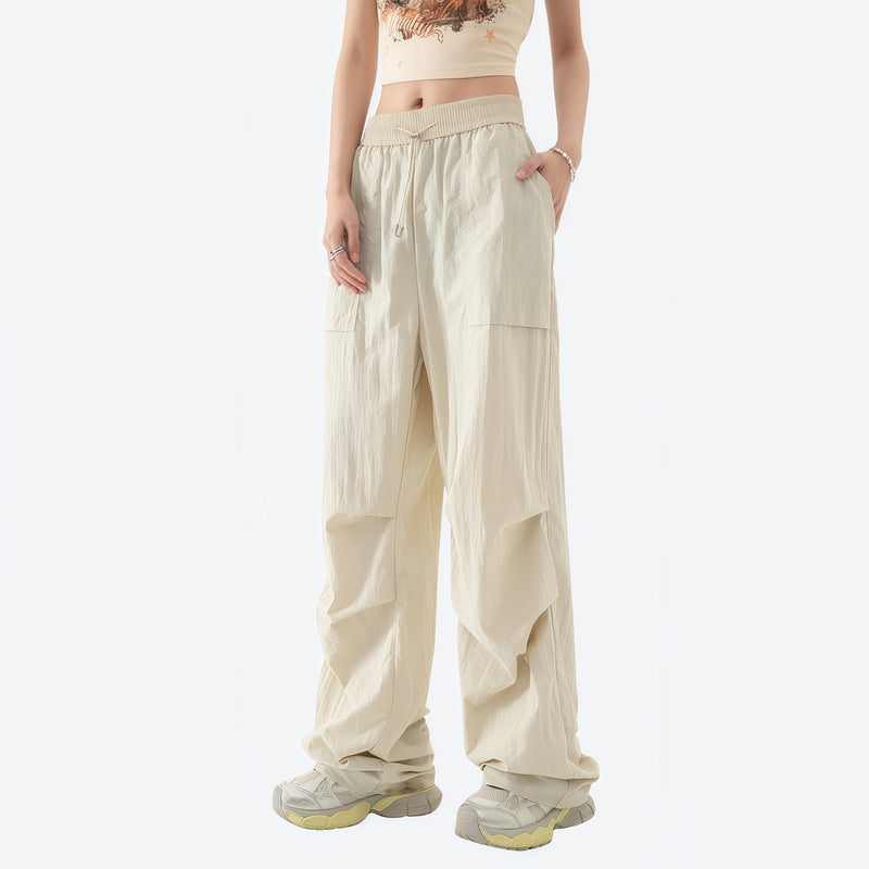 Women's breathable convertible pants with zip legs - cream zip-off hiking pants with white top