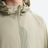 
                  
                    UPF100 featherlight hooded sun jacket - khaki green featherlight sun jacket, for beach and summer trips
                  
                