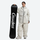 Women's 2-layer snowboard jacket and pants - white jacket with white pants, for cold-weather winter sports