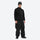 Lightweight high-warmth breathable fleece liner jacket - black fleece liner jacket on men with helmet, full-body walking view