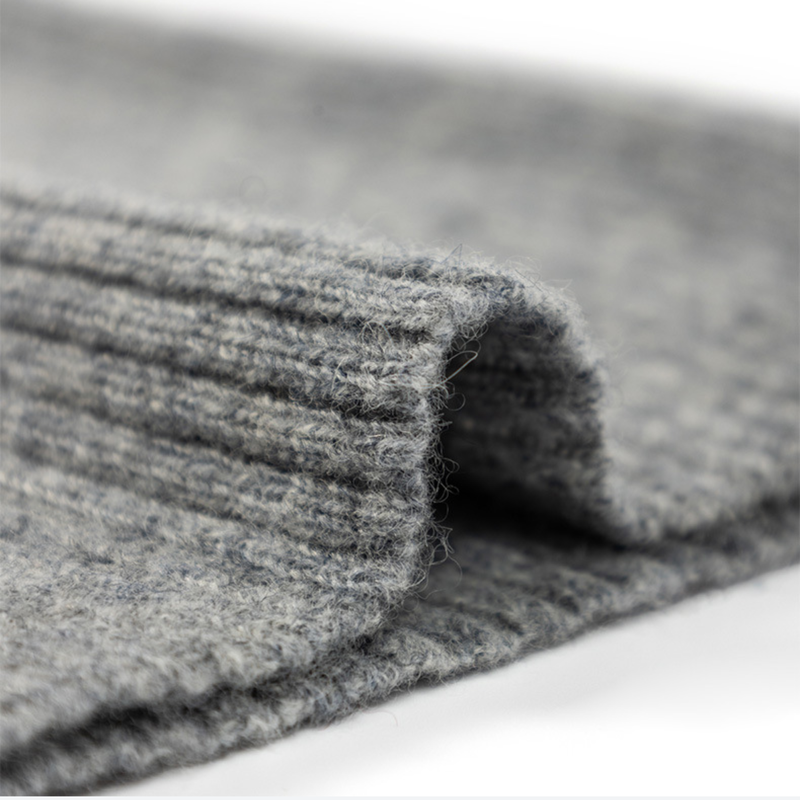 Cocoon 100 percent merino wool knitted balaclava - gray knitted merino wool balaclava, for daily commute and office
