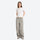 Unisex UPF50 water-repellent cargo pants - light gray wide-leg cargo pants with white tee, for sunny-weather trekking