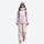Women's 3L hardshell jacket with fully taped seams - pink hardshell jacket, for cold-weather outdoor wear