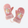 Kids' unicorn and dinosaur snow gloves with fleece - kids cartoon mittens pair with cord, for skiing and snowboarding