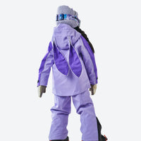 
                  
                    Kids breathable 2-layer ski set with reflective strips - lavender kids set, for kids skiing and snowboarding
                  
                
