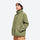 Kids' stand-collar fleece mid-layer jacket - olive kids fleece jacket with stand collar and beanie