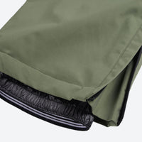 
                  
                    Unisex waterproof 2L snow jacket and bib pants - olive green bib pants, for cold-weather winter sports
                  
                