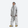 Men's 2-layer snowboard anorak and wide-leg pants - light gray jacket with light gray pants, for resort and street wear