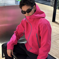 
                  
                    Men's 3L hardshell ski jacket 20K waterproof 15K breathable - pink hardshell jacket, for alpine hiking and travel
                  
                