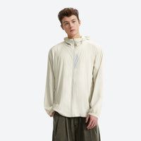 
                  
                    Ultra-light breathable sun protection pullover - cream white featherlight sun jacket on men, for travel and city walks
                  
                