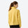 Women's slim fit windproof softshell ski jacket - yellow softshell jacket, for hiking and trail walking