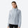 Women's lightweight fleece-lined softshell jacket - light blue softshell jacket, for travel and daily commute