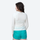 Women's breathable merino wool tee for outdoor - white merino wool quick-dry long-sleeve, for running and outdoor workouts