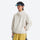 Lightweight water-repellent sun protection jacket - cream white sun jacket on men with cap, for travel and city walks