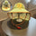 Kids wide brim sun hat with whistle drawstring - yellow and orange kids sun hat with neck flap, for beach and waterside play