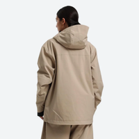 
                  
                    Women's waterproof 2L snow jacket and pants - tan jacket, on-model back view, for powder days and winter commute
                  
                