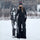 Breathable 3-layer ski bibs with cross-back straps - black bib pants with black top, for skiing and snowboarding