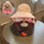 Foldable kids sun hat with cartoon neck flap - beige and pink kids sun hat with neck flap, for camping and outdoor weekends