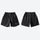 Unisex quick-dry running shorts - black running shorts, front and back product view, for gym and outdoor workouts