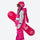 Kids waterproof 2L snow jacket and pants series - pink white kids set, for snow play and winter commute
