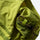 Unisex waterproof softshell cargo hiking pants - lime green, hem drawstring close-up detail, for camping and travel