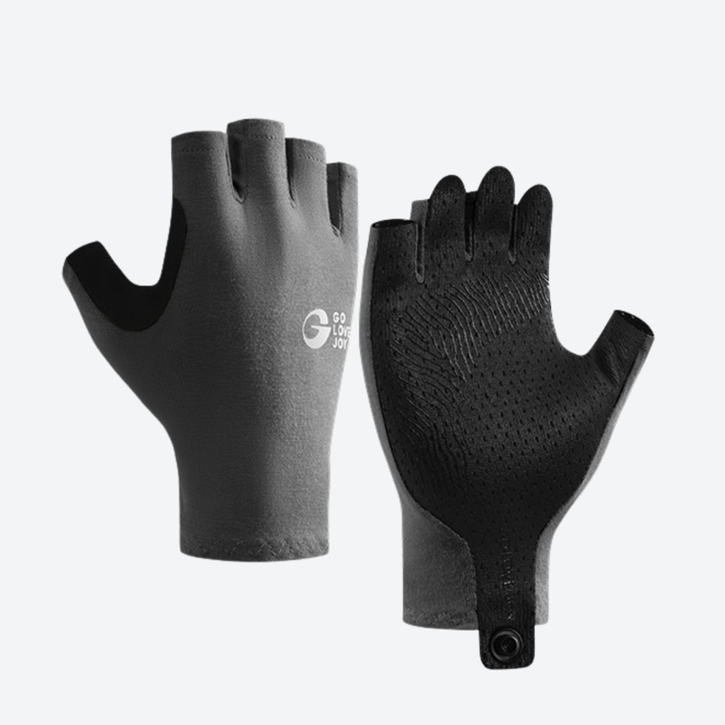 Merino wool hiking gloves breathable touchscreen - merino wool half finger hiking gloves pair, for cycling and commuting