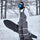 Unisex waterproof 3L bib snow pants - gray bib pants with white top, for powder days and winter commute