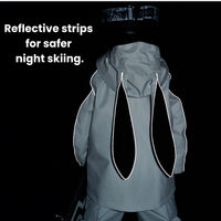 
                  
                    Kids breathable 2-layer ski set with reflective strips - gray, for cold-weather winter sports
                  
                