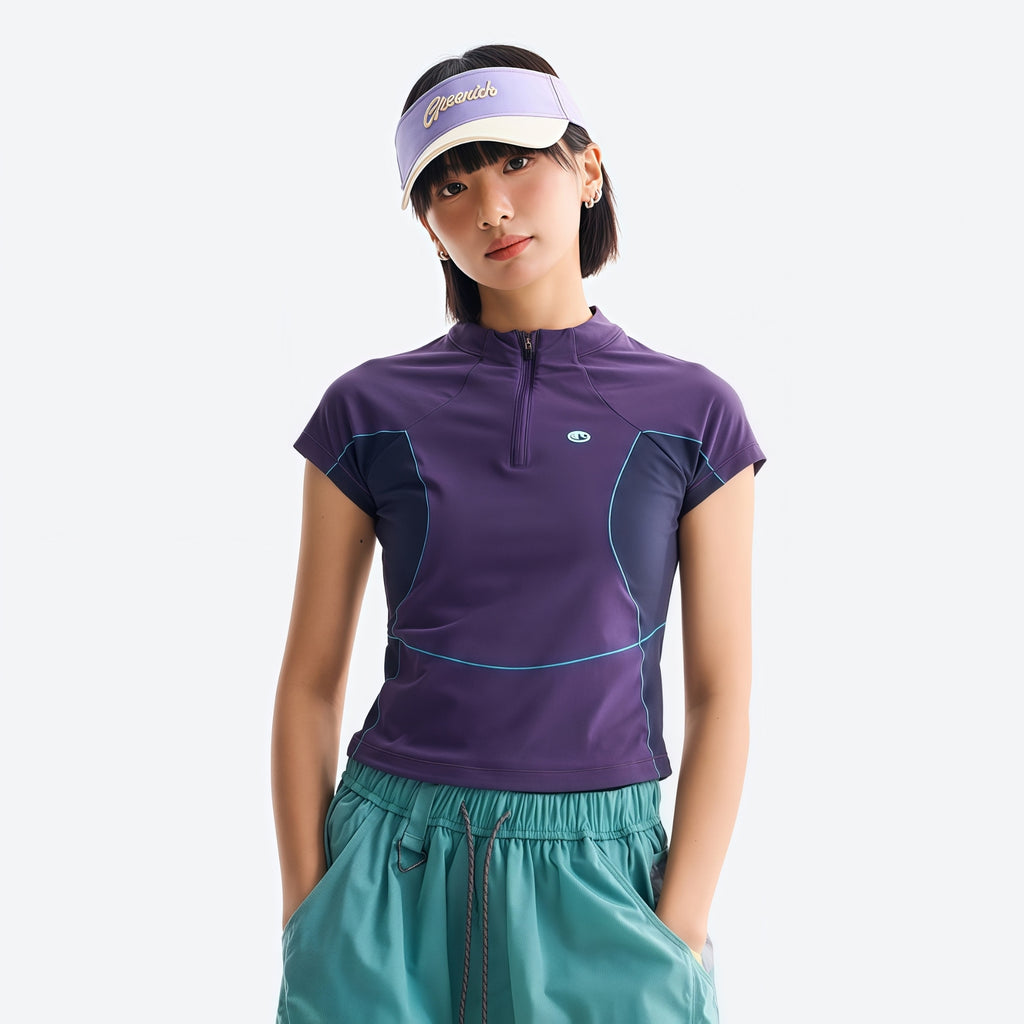 Miren Women's Quick-Dry Tee – UV Protection | Slimming Panels