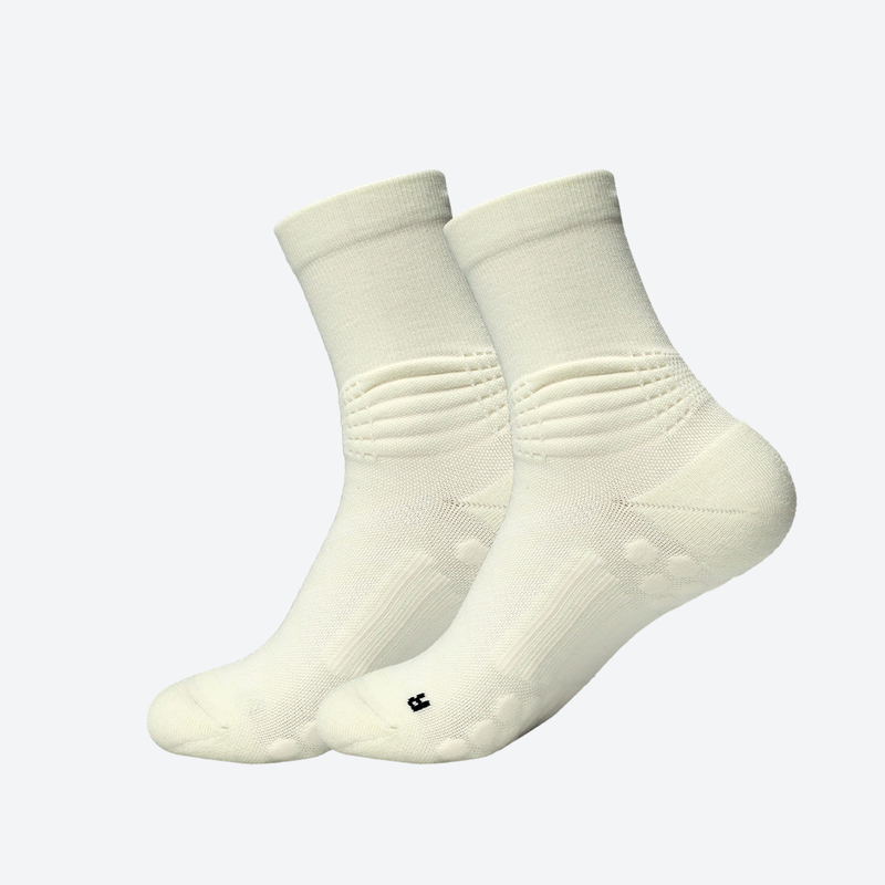 Machine washable merino wool crew socks - cream merino wool socks pair, pair product view, for travel and city walks