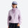 Lightweight water-repellent sun protection jacket - lavender sun jacket on women with cap, for cycling and commuting