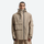 Men's waterproof 2L snow jacket and pants - tan, on-model front view, for cold-weather winter sports