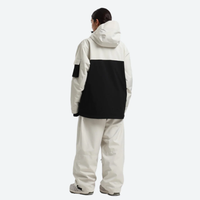 
                  
                    Women's breathable 2-layer snowboard jacket and pants - cream and black colorblock jacket with cream pants
                  
                