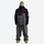 Men's waterproof 2L snow jacket and pants - black and gray colorblock jacket with gray pants, for cold-weather winter sports