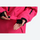 Women's 2-layer snowboard jacket and pants - rose pink, cuff opening close-up with hand, for skiing and snowboarding