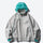 Unisex lightweight softshell outdoor pants - light gray softshell jacket, for skiing and snowboarding