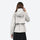 Women's lightweight hardshell rain jacket for trail - white hardshell jacket, for hiking and trail walking