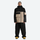 Men's breathable 2-layer snowboard jacket and pants - black and tan colorblock jacket with black pants
