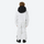 Kids one-piece snowboard suit with snow gaiters - white kids one-piece snow suit, for cold-weather winter sports