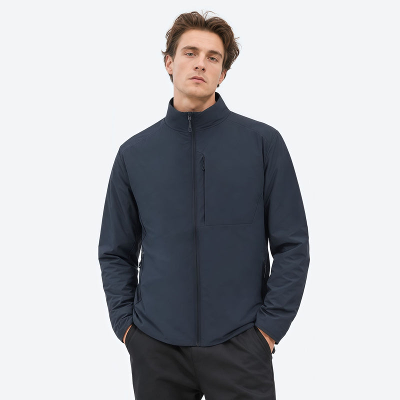 Unisex waterproof 3L 3-in-1 hardshell jacket - navy fleece liner jacket, for hiking and travel