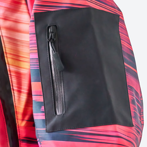 Ski pass pocket