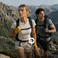 
                  
                    Merino wool hiking gloves breathable touchscreen - merino wool hiking gloves on hikers, for trekking and mountaineering
                  
                
