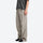 Unisex UPF50 water-repellent cargo pants - light gray wide-leg cargo pants with gray tee, for camping and outdoor weekends
