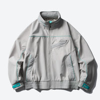 
                  
                    Unisex waterproof softshell jacket and cargo pants - light gray softshell jacket, for resort and street wear
                  
                