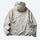 Lightweight water-repellent sun protection jacket - cream white sun jacket, back product view, for hiking and trail walking